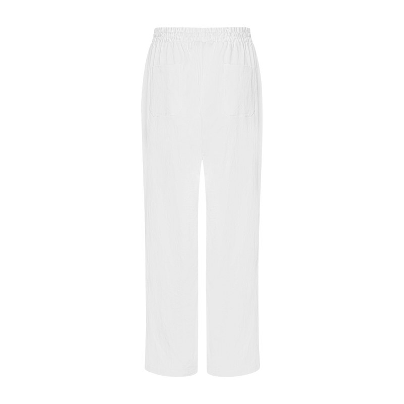 THE WOMEN'S XANADU LINEN PANTS-WHITE