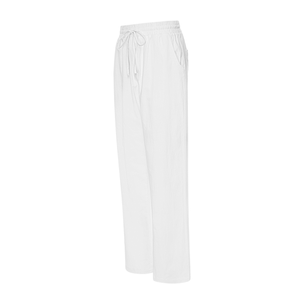 THE WOMEN'S XANADU LINEN PANTS-WHITE
