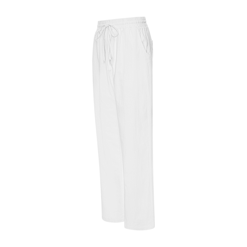 THE WOMEN'S XANADU LINEN PANTS-WHITE
