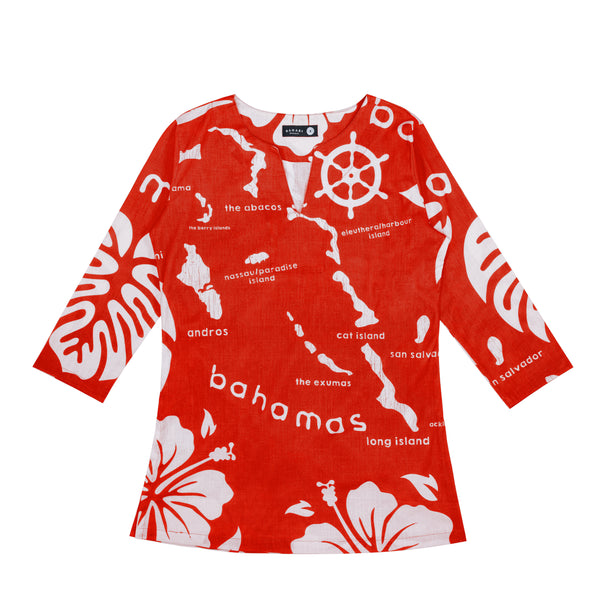 THE ARCHIPELAGO TUNIC- RED
